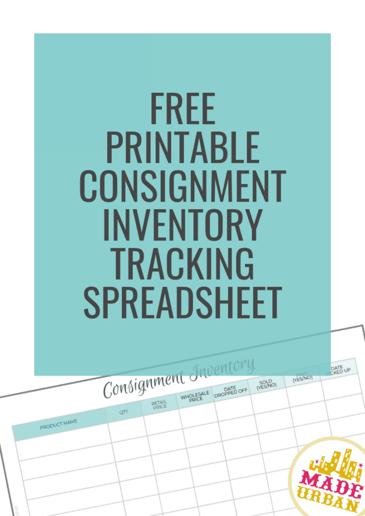 Free Printable Consignment Inventory Tracking Spreadsheet