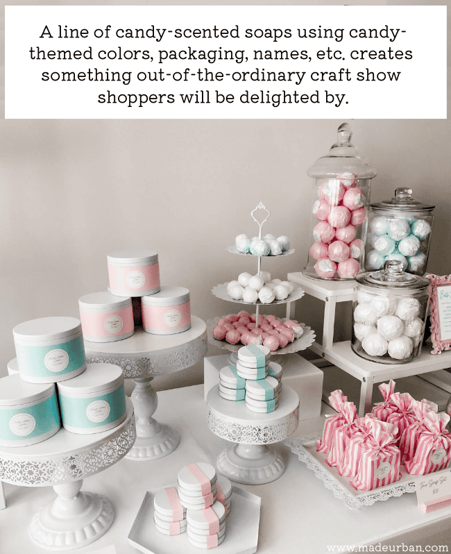 Unique candy-scented soaps