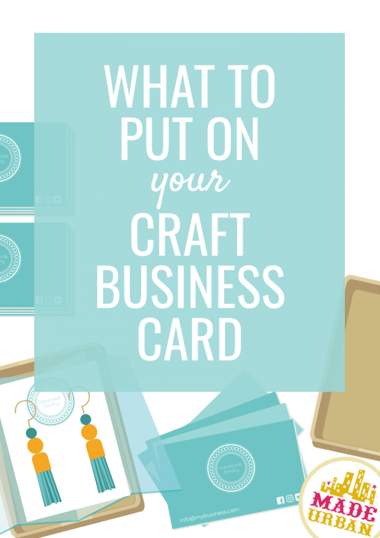 What to Put on a Craft Business Card