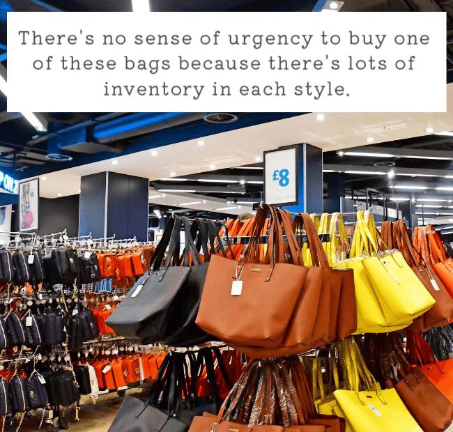 Scarcity effect in retail