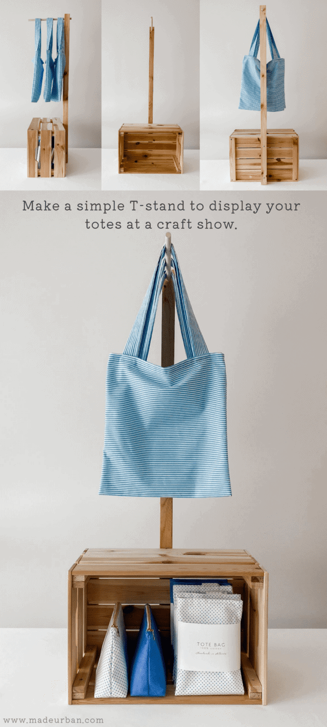 10 Ways to Display Tote Bags at a Craft Show - Made Urban