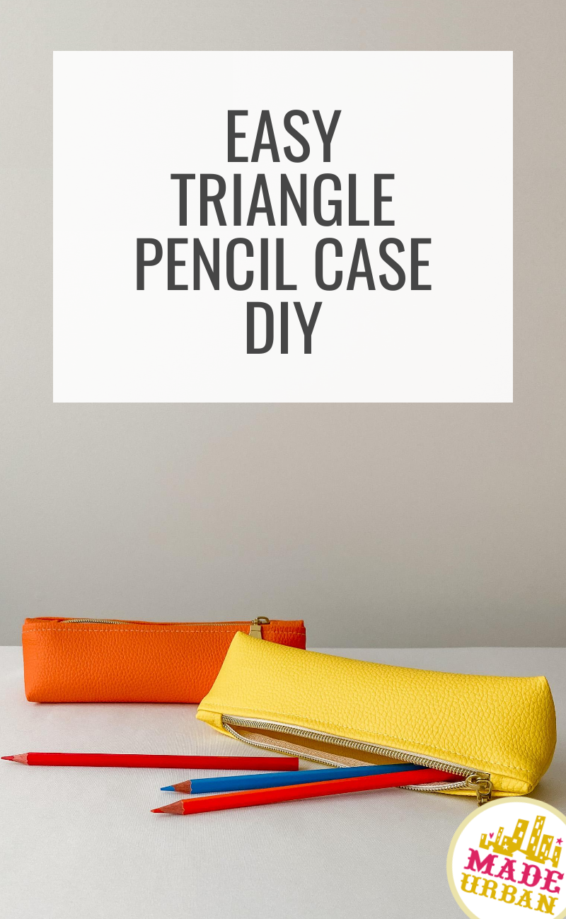 Triangle Pencil Case DIY (vinyl)