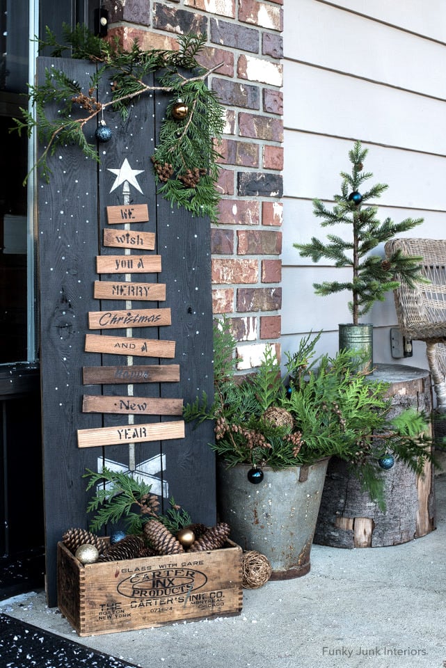 Porch Christmas decor