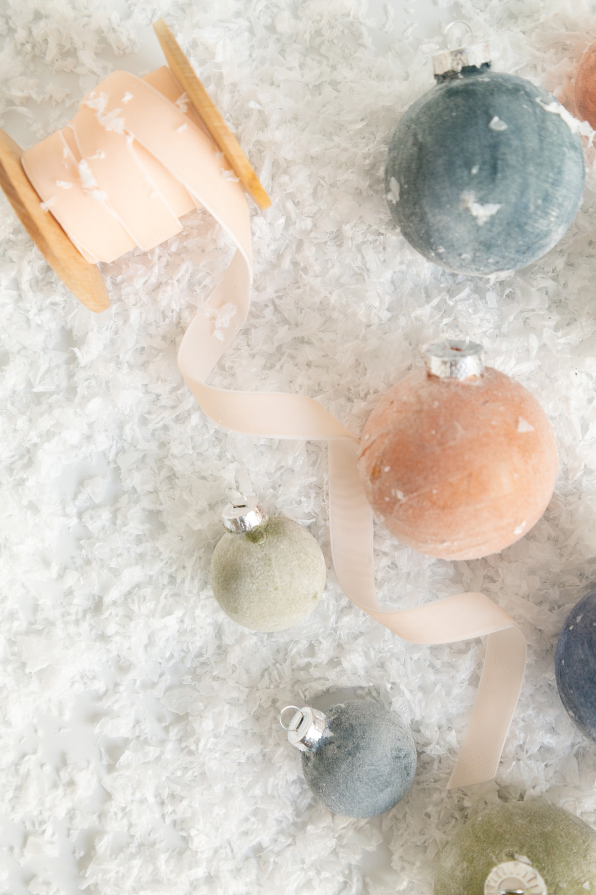 Velvet Christmas ornaments