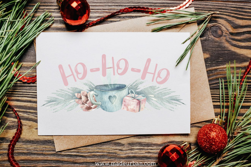 Watercolor Christmas card